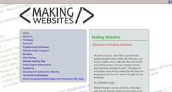 Desktop Screenshot of makingwebsites.info