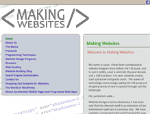 Tablet Screenshot of makingwebsites.info